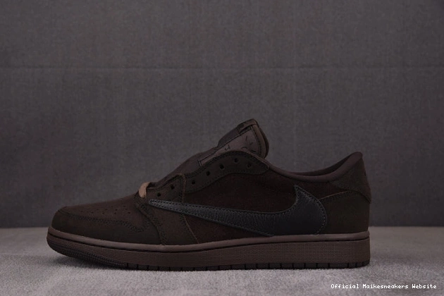 Official Maikesneakers Scott x Travis Velvet Brown Low Jordan 1 Air OG DM7866-202 0728